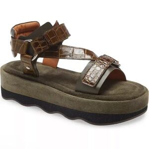 🐊 Chloe Wavy Sandals - sz 40